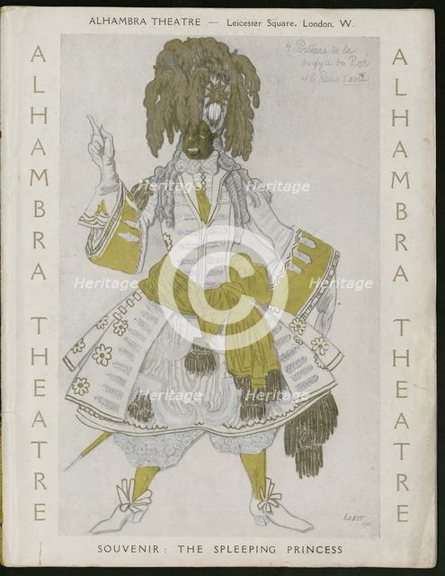 Title page of Souvenir program for Ballets Russes. Artist: Bakst, Léon (1866-1924)