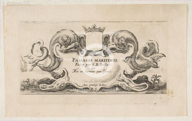 Title Page: Paisages maritimes, ca. 1644. Creator: Stefano della Bella.