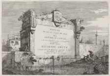 Title Plate, c. 1735/1746. Creator: Canaletto