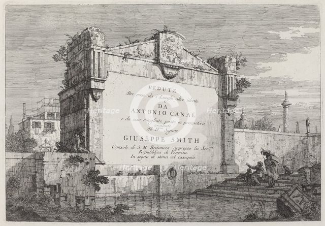 Title Plate, c. 1735/1746. Creator: Canaletto.