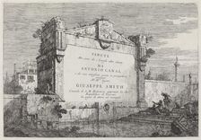 Title Plate, c. 1735/1746. Creator: Canaletto