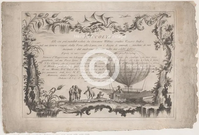 Title plate from 'The collection of the most notable things seen by John Wilkins, er..., after 1783. Creator: Filippo Morghen.