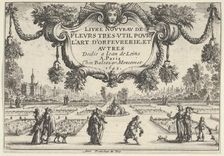 Title Plate, from Livre Nouveau de Fleurs Tres-Util, 1645., 1645. Creator: Nicolas Cochin