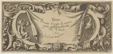Title Plate, from Quinque Sensuum (Five Senses), ca. 1655. Creator: Francis Cleyn