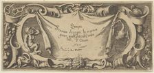Title Plate, from Quinque Sensuum (Five Senses), ca. 1655. Creator: Francis Cleyn