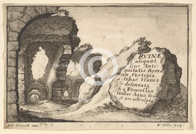 Title: Roman Ruins, ca. 1650. Creator: Unknown.