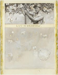 Title to List of Drawings, 1885. Creator: Will H. Low