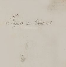 Title to Scrapbook containing Drawings and Several Prints of Architecture, Interi..., ca. 1800-1850. Creators: Workshop of Charles Percier, Workshop of Pierre François Léonard Fontaine