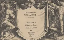 Title to Topographia Variarum Regionum, 1614. Creator: Simon Wynhoutsz Frisius