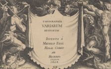 Title to Topographia Variarum Regionum, 1614. Creator: Simon Wynhoutsz Frisius