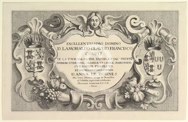 Title to the Entry into Hemissem, 1625-77. Creator: Wenceslaus Hollar.