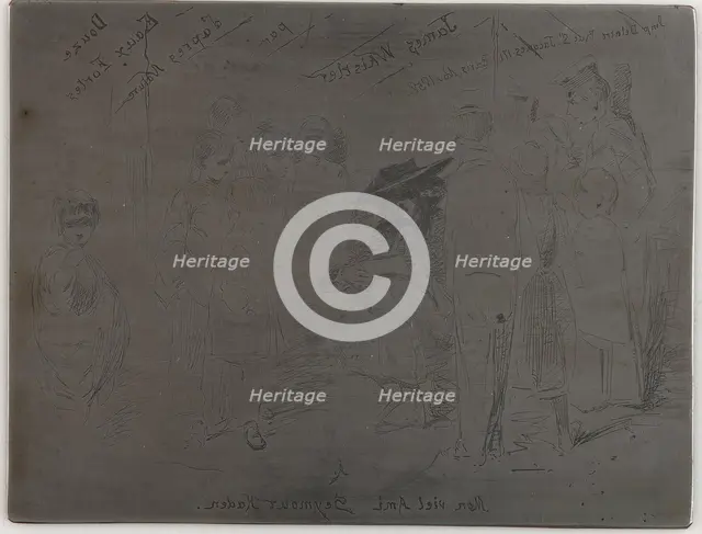 Title to the French Set, 1858. Creator: James Abbott McNeill Whistler.