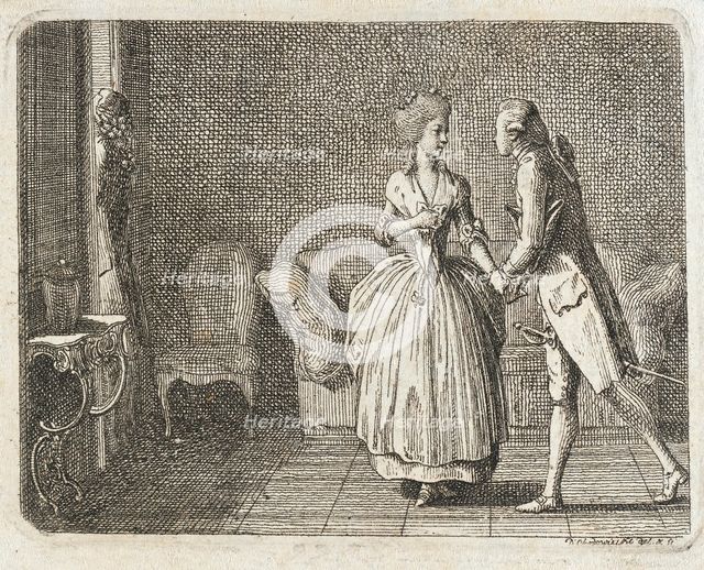 Title Vignette for Meissner's 'Sketches', 1783. Creator: Daniel Nikolaus Chodowiecki.