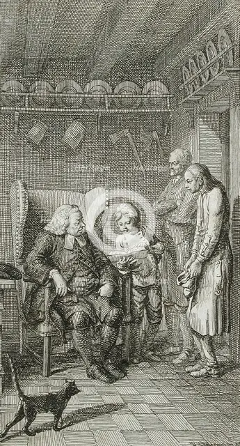 Title Vignette for Stilling's 'Adolescent Years', 1778. Creator: Daniel Nikolaus Chodowiecki.