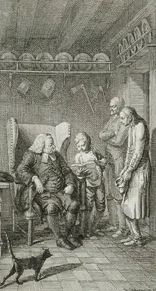 Title Vignette for Stilling's Adolescent Years 1778. Creator: Daniel Nikolaus Chodowiecki