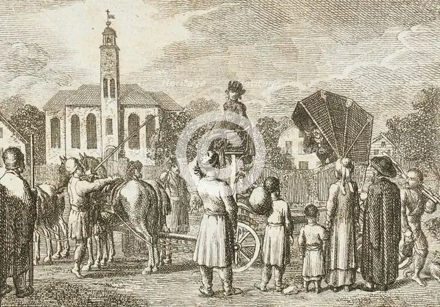 Title Vignette for Schulz' 'Voyage', 1794. Creator: Daniel Nikolaus Chodowiecki.