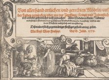 Titlepage of Neu künstlich Modelbuch (page 1r), 1598 (?). Creator: Bernhard Jobin