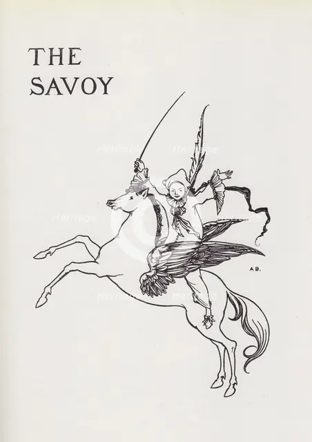 Titlepage Design for The Savoy No. 3, 1896. Creator: Aubrey Beardsley.