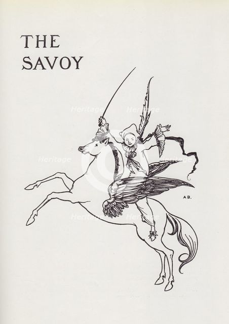 Titlepage Design for The Savoy No. 3, 1896. Creator: Aubrey Beardsley.