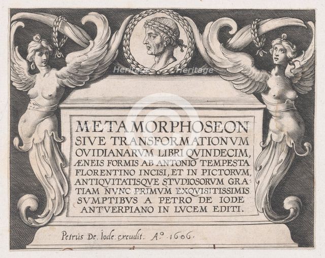 Titlepage to Ovid's 'Metamorphoses', 1606. Creator: Antonio Tempesta.