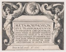 Titlepage to Ovid's Metamorphoses 1606. Creator: Antonio Tempesta