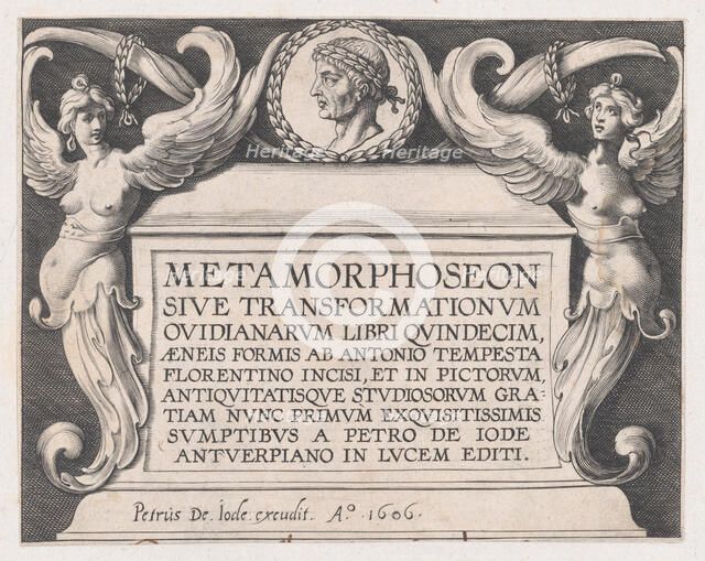 Titlepage to Ovid's 'Metamorphoses', 1606. Creator: Antonio Tempesta.