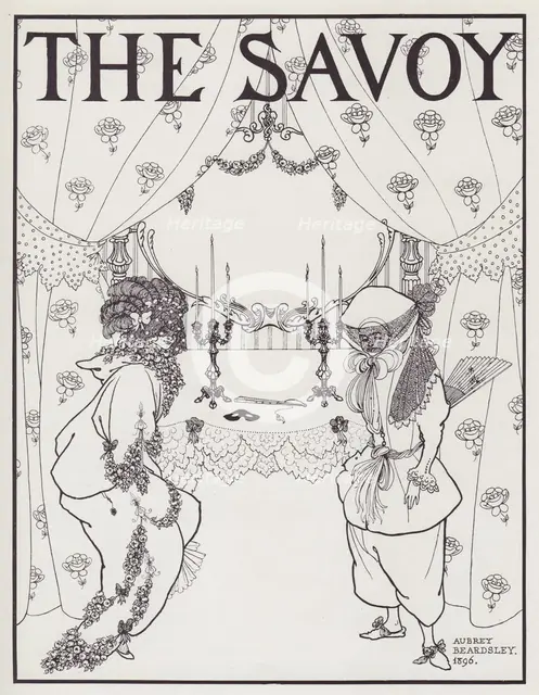 Titlepage to The Savoy Nos 1 and 2, 1895. Creator: Aubrey Beardsley.