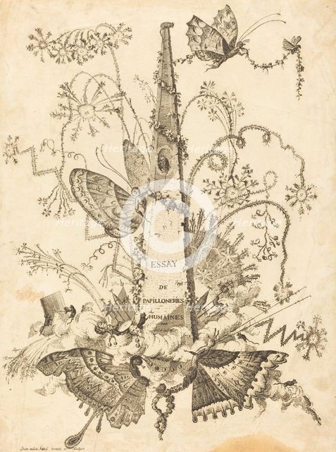 Titre, in or after 1756. Creator: Charles-Germain de Saint-Aubin.