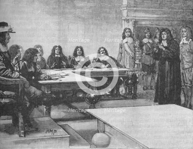 Titus Oates before the Privy Council, 1678 (1905). Artist: Unknown.