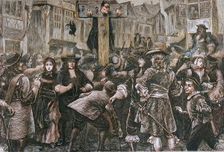 Titus Oates in the Pillory 1685, (1897). Creator: Unknown