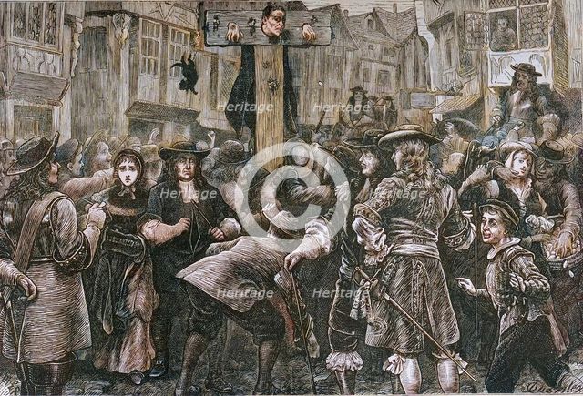 'Titus Oates in the Pillory', 1685, (1897). Creator: Unknown.