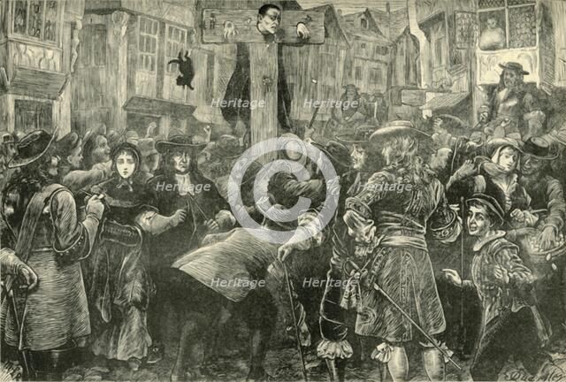 'Titus Oates in the Pillory', 1685, (1890).   Creator: Unknown.