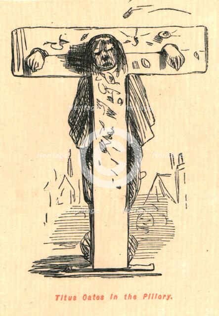 'Titus Oates in the Pillory', 1897.  Creator: John Leech.