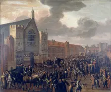 Titus Oates in the Pillory c1687. Creator: Unknown