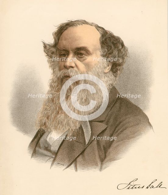 Titus Salt, British woolstapler and industrialist, c1880. Creator: Unknown.