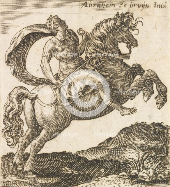 Titus Vespasianus from Twelve Caesars on Horseback, ca. 1565-1587., ca. 1565-1587. Creator: Abraham de Bruyn.