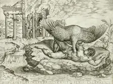 Tityus, c1540. Creators: Nicolas Beatrizet, Michelangelo Buonarroti