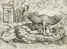 Tityus, c1540. Creators: Nicolas Beatrizet, Michelangelo Buonarroti