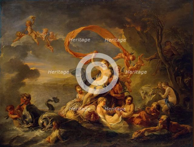 Tiumph of Galatea, 1720. Creator: Jean Baptiste van Loo.