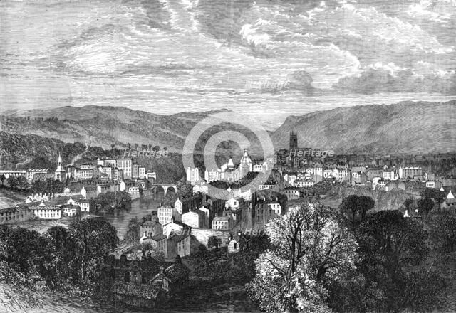 Tiverton, Devonshire, for which Lord Palmerston sat in the House of Commons, 1865. Creator: R. C. Hulme.