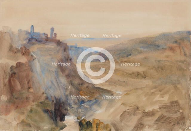 Tivoli, after Turner, c1820, (c1860s). Creator: Hercules Brabazon Brabazon.