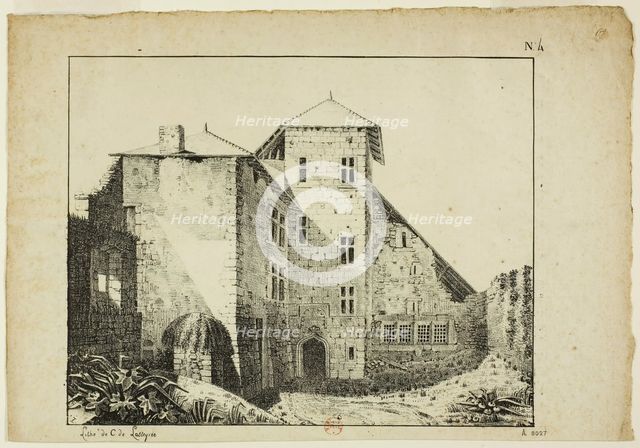 Tivoli, plate four from Views and Buildings of Italy, n.d. Creator: Lameau.