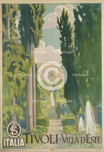 Tivoli. Villa d'Este, c. 1925. Creator: Anonymous.
