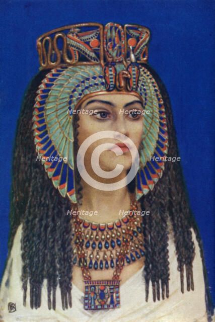Tiy, Ancient Egyptian queen of the 18th dynasty, 14th century BC (1926).  Artist: Winifred Mabel Brunton