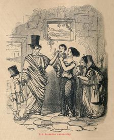 Tib Gracchus canvassing 1852. Artist: John Leech