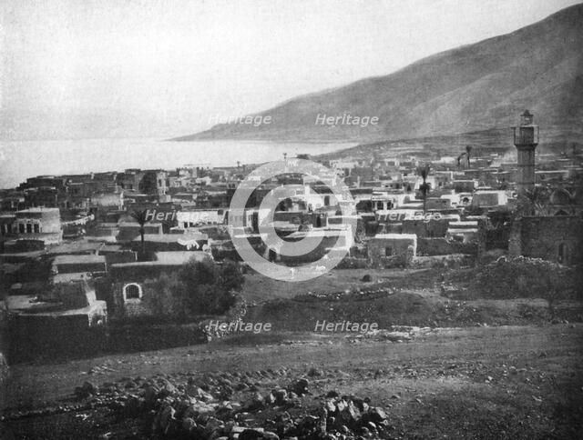 Tiberias and the Lake of Galilee, 1926. Artist: Unknown