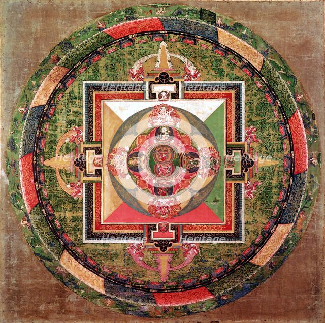 Tibetan Buddhist mandala. Artist: Unknown