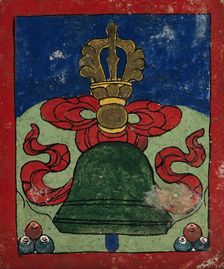 Tibetan fortune telling card. Creator: Unknown