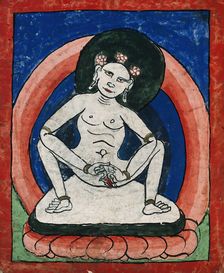 Tibetan fortune telling card. Creator: Unknown