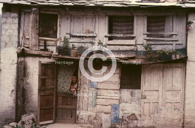 Tibetan house, McLeod Ganj, Dharamsala, India, 1988. Creator: Amanda Waite.